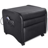 Fauteuil de massage Noir Similicuir