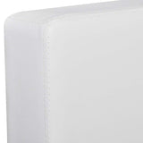 Canapé sectionnel à 3 places cuir synthétique blanc