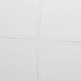 Canapé sectionnel à 3 places cuir synthétique blanc