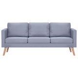 Canapé à 3 places Tissu Gris clair