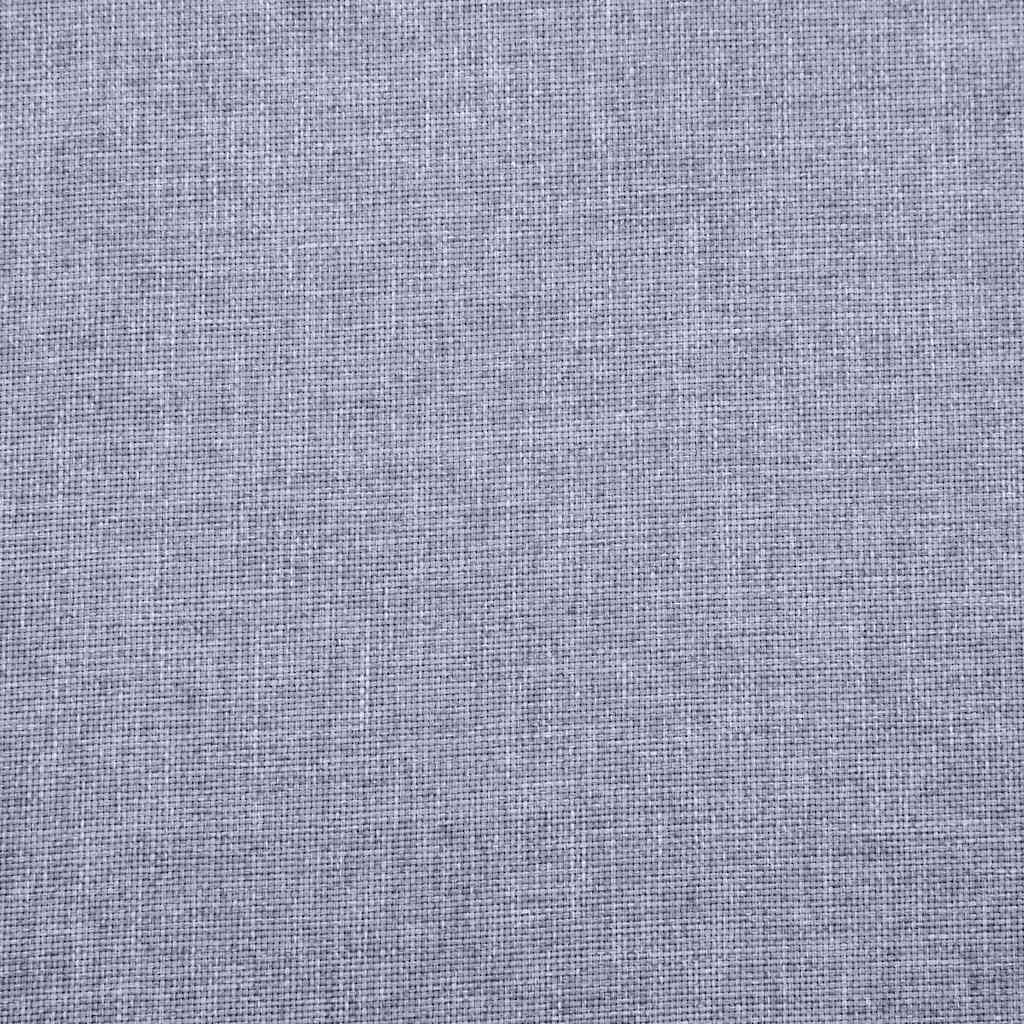 Canapé à 3 places Tissu Gris clair