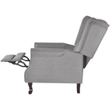 Fauteuil gris tissu