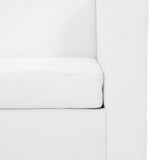 Canapé à 3 places cuir artificiel blanc