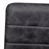 Chaises à manger cantilever lot de 2 noir similicuir