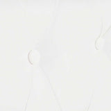 Canapé Chesterfield à 3 places cuir synthétique blanc