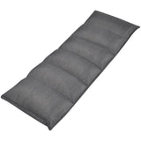 Chaise longue pliable de sol Gris Tissu