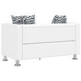 Ensemble de canapés 2 places et 3 places Cuir synthétique Blanc