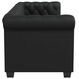Canapé Chesterfield à 2 places et à 3 places noir