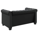 Canapé Chesterfield à 2 places et à 3 places noir