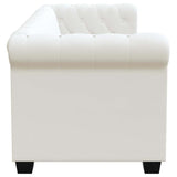Canapé Chesterfield à 2 places et à 3 places blanc