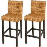 Tabourets de bar lot de 2 Abaca