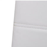 Chaises à manger cantilever lot de 6 blanc similicuir