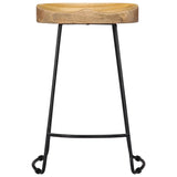 Tabourets de bar Gavin lot de 2 bois de manguier massif