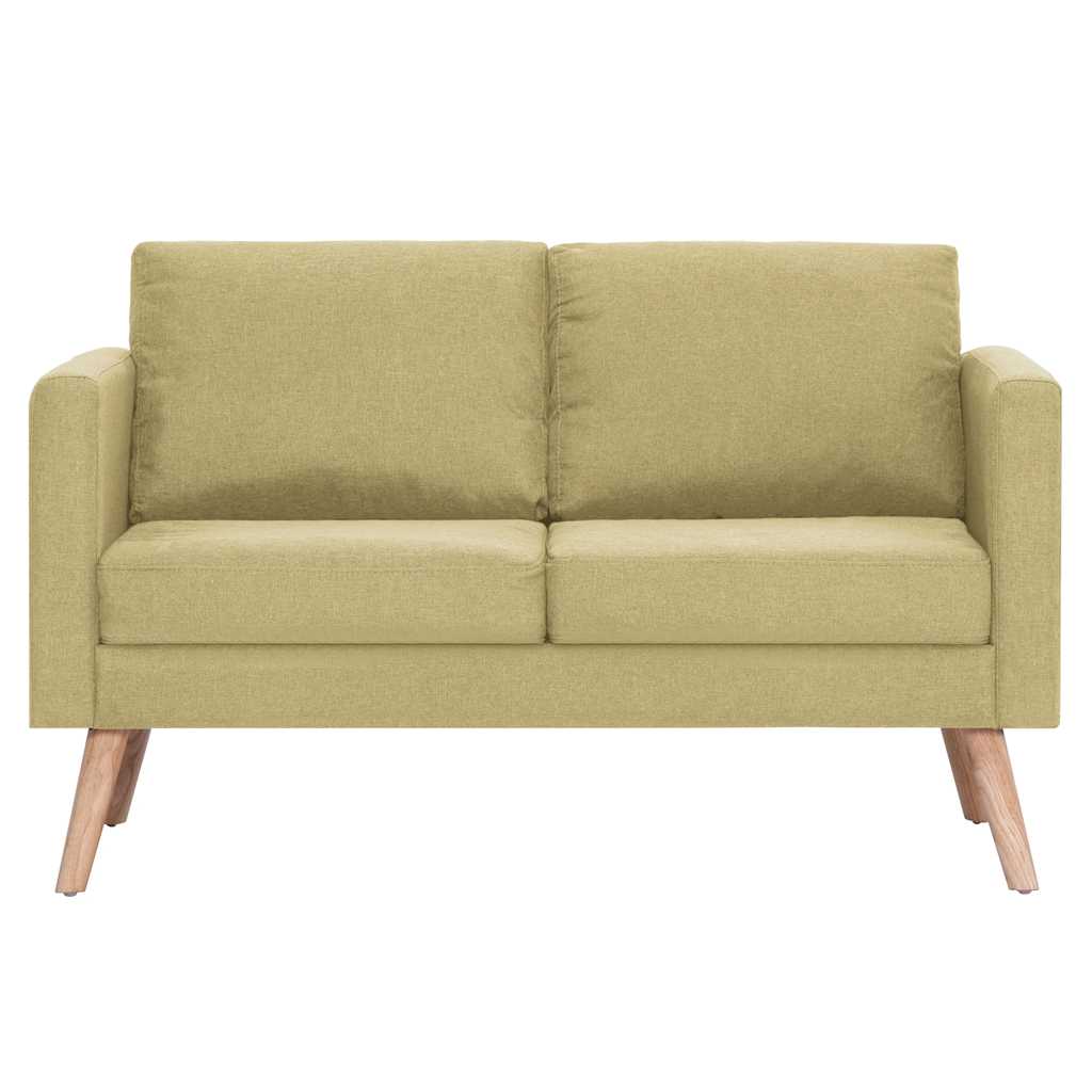 Canapé à 2 places tissu vert