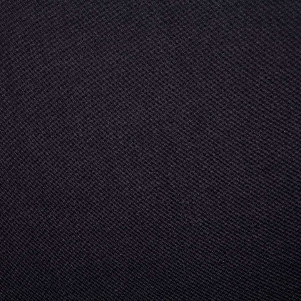 Canapé à 2 places Tissu Noir