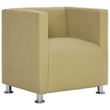 Fauteuil cube Vert Tissu