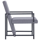 Fauteuil gris clair tissu
