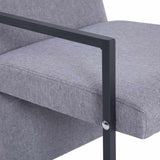 Fauteuil gris clair tissu