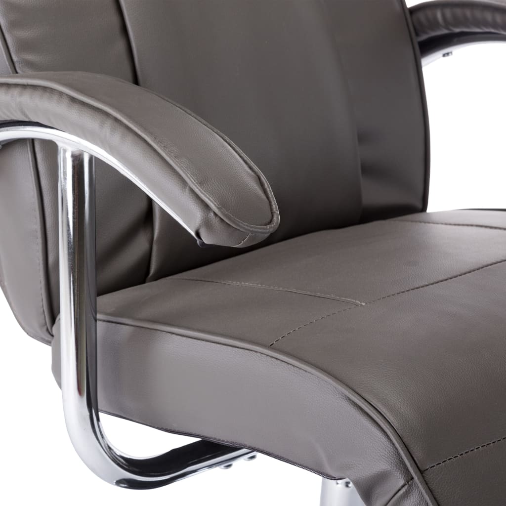 Fauteuil TV gris similicuir