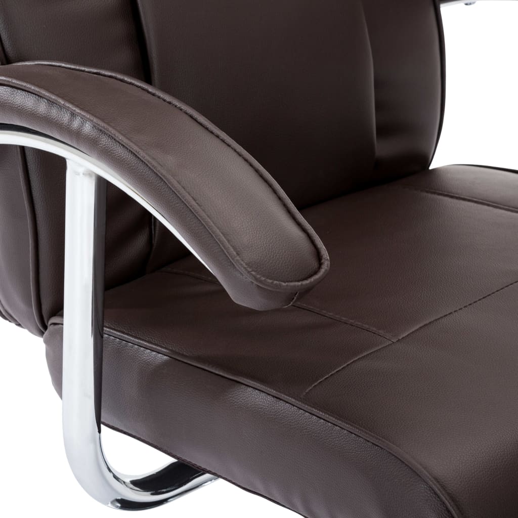 Fauteuil TV marron similicuir