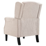 Fauteuil beige tissu