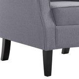 Fauteuil gris foncé tissu