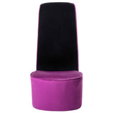Chaise en forme de chaussure à talon haut Violet Velours
