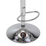 Tabourets de bar lot de 2 crème bois courbé et similicuir