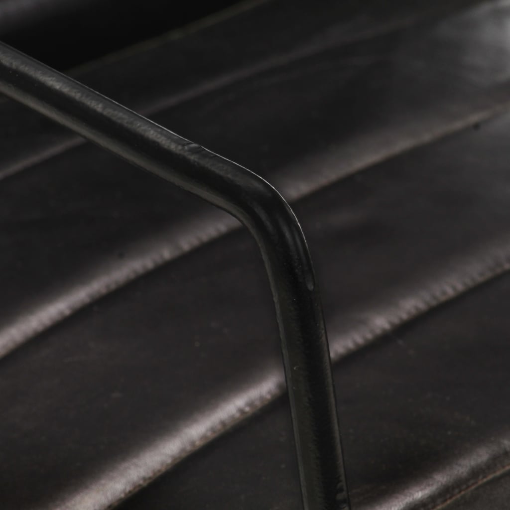 Fauteuil Noir Cuir véritable