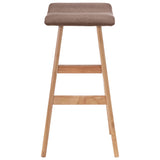 Tabourets de bar lot de 2 taupe tissu