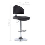 Tabouret de bar Noir Similicuir