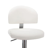 Tabouret de bar Blanc Similicuir