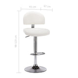 Tabouret de bar Blanc Similicuir