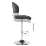 Tabouret de bar Gris Similicuir