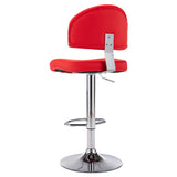 Tabouret de bar Rouge Similicuir