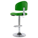 Tabouret de bar Vert Similicuir