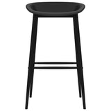 Chaises de bar lot de 2 noir