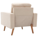 Fauteuil Crème Tissu