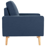 Fauteuil bleu tissu