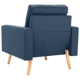 Fauteuil bleu tissu