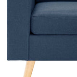 Fauteuil bleu tissu