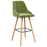 Tabourets de bar lot de 2 vert clair velours