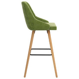 Tabourets de bar lot de 2 vert clair velours