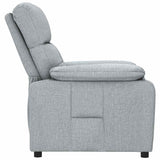 Fauteuil inclinable Gris clair Tissu