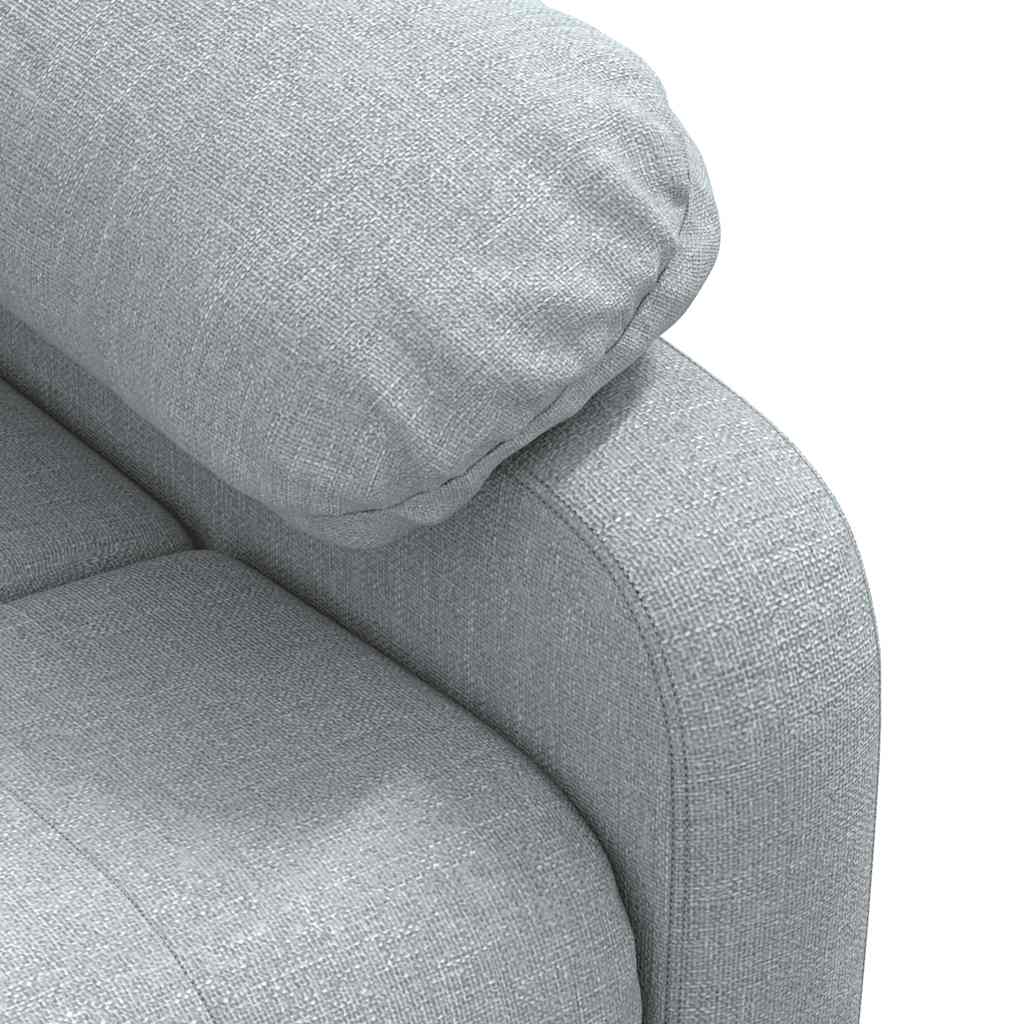 Fauteuil inclinable Gris clair Tissu