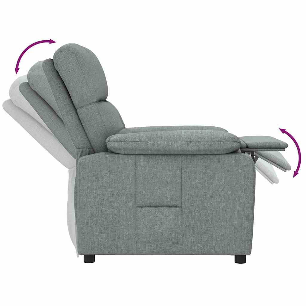 Fauteuil inclinable Gris foncé Tissu