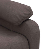 Fauteuil inclinable Marron foncé Tissu