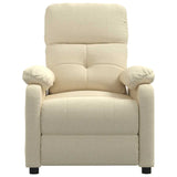 Fauteuil inclinable Crème Tissu