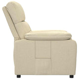 Fauteuil inclinable Crème Tissu