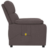 Fauteuil de massage Marron foncé Tissu
